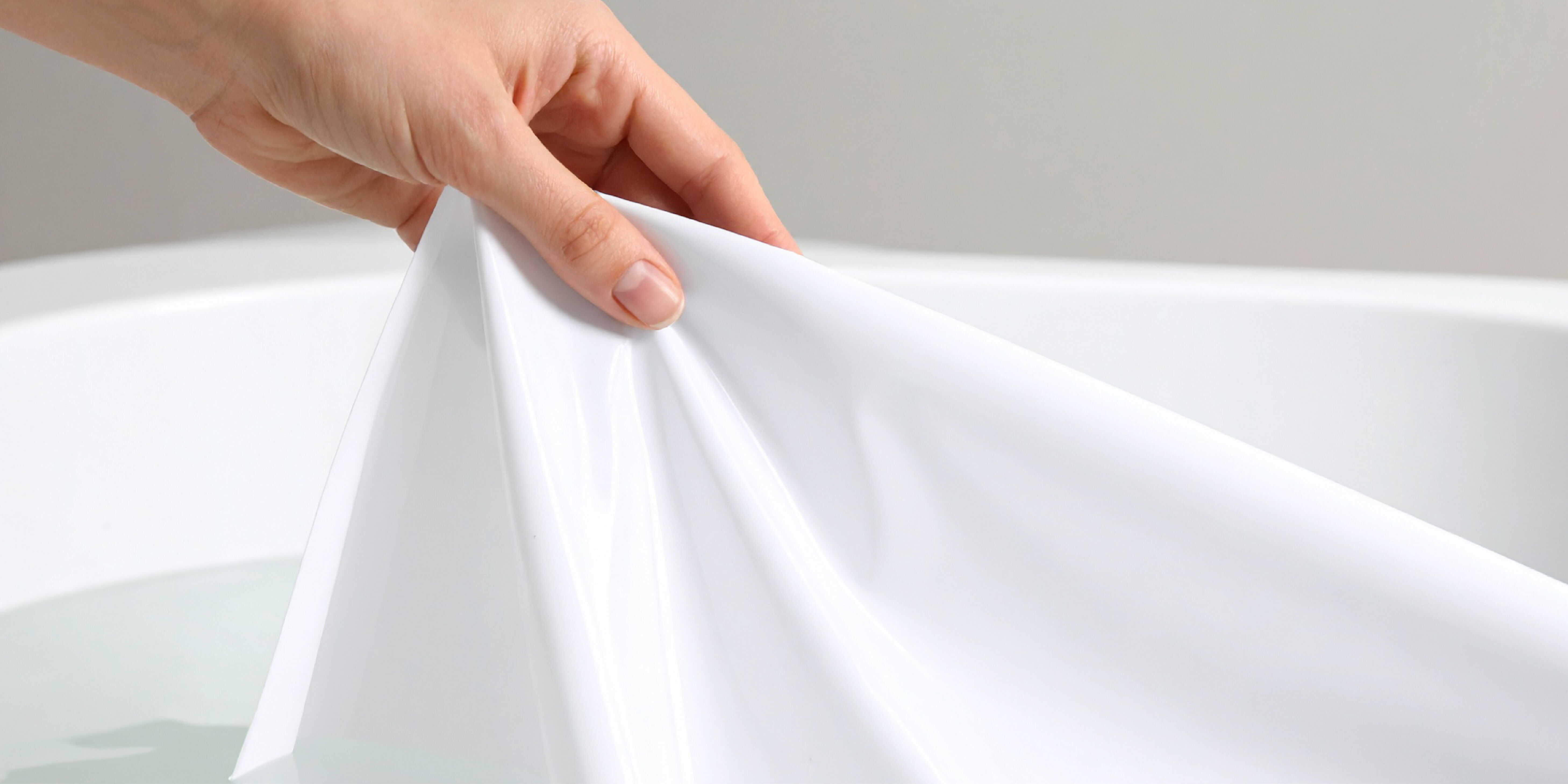 Submerge in warm water